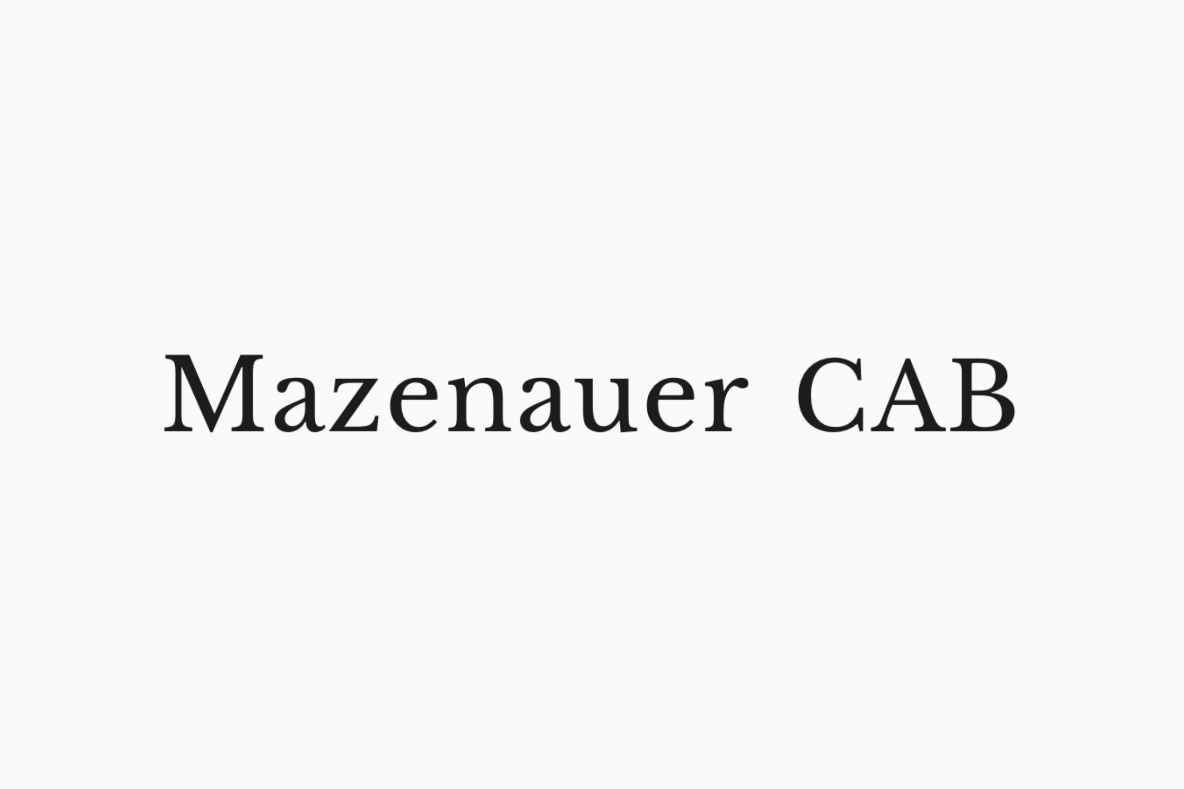 Mazenauer CAB preview